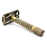 Timor Bronze Color Plated Butterfly Safety Razor 80 mm, with 10 Blades Pack