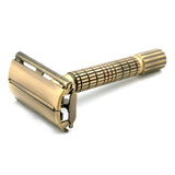 Timor Bronze Color Plated Butterfly Safety Razor 80 mm, with 10 Blades Pack