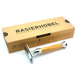Timor Olivewood Safety Razor, Closed Comb (Designed & Made in Germany)