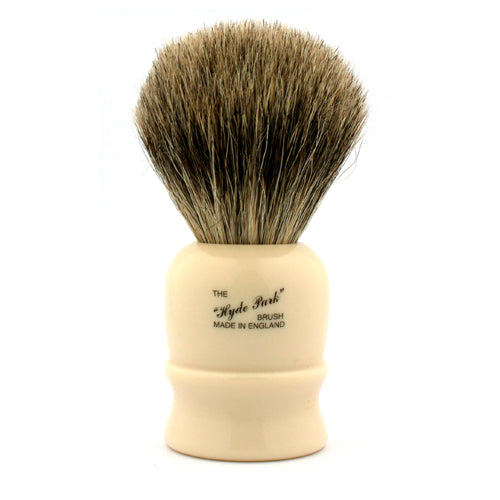 Vulfix 514 Pure Badger, Hyde Park, Imitation Ivory Handle Shaving Brush