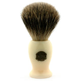 Vulfix 660P Md Pure Badger, Imitation Ivory Handle Shaving Brush