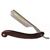 DOVO 6/8" Burgundy Paper Stone Handle Straight Razor