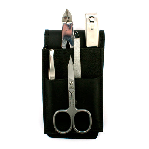 Hans Kniebes 5 Piece Manicure Set in Leather Case