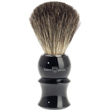 Edwin Jagger Shaving Brush, Pure Badger, Imitation Ebony Plastic Handle