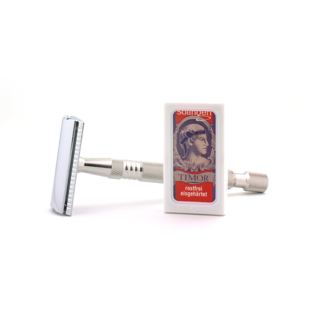 Timor 1325 Closed Comb Safety Razor, Long Handle