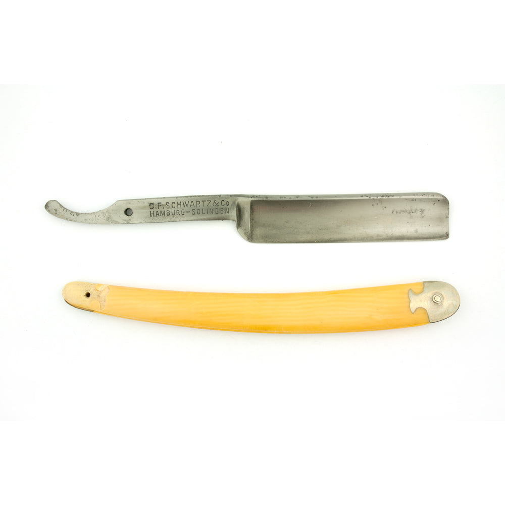 C.F. Schwartz & Co "Clover Four" 5/8" Vintage Straight Razor