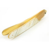 Light Color Real Horn Straight Razor Scale, 6/8"