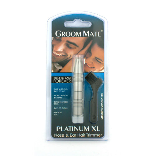 Groom Mate Platinum XL Nose & Ear Hair Trimmer, with Cleaning Brush