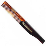 Kent 20T Folding Pocket Comb with Clip, Fine Toothed