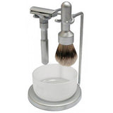 MERKUR Futur 4-Piece Shaving Set, Brushed Chrome