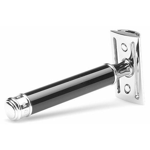 Muhle Traditional DE Razor, Imitation Ebony Handle, Closed Comb