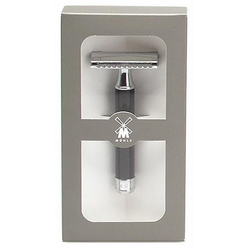 Muhle Traditional DE Razor, Imitation Ebony Handle, Closed Comb