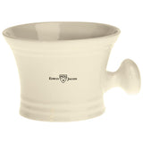 Edwin Jagger Ivory Porcelain Shaving Soap Mug with Handle