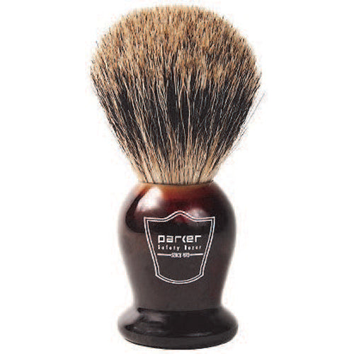 Parker Pure Badger, Tortoise Handle Shaving Brush (Clearance)