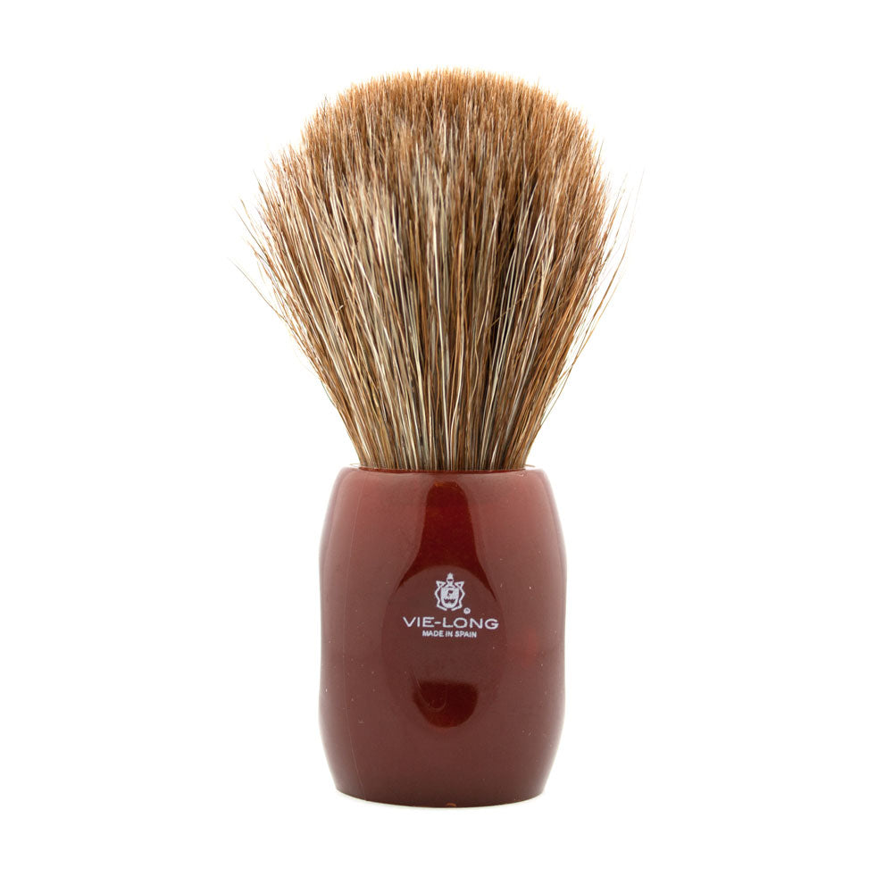 Vie-Long Peleon Horse Hair, Red Handle Shaving Brush